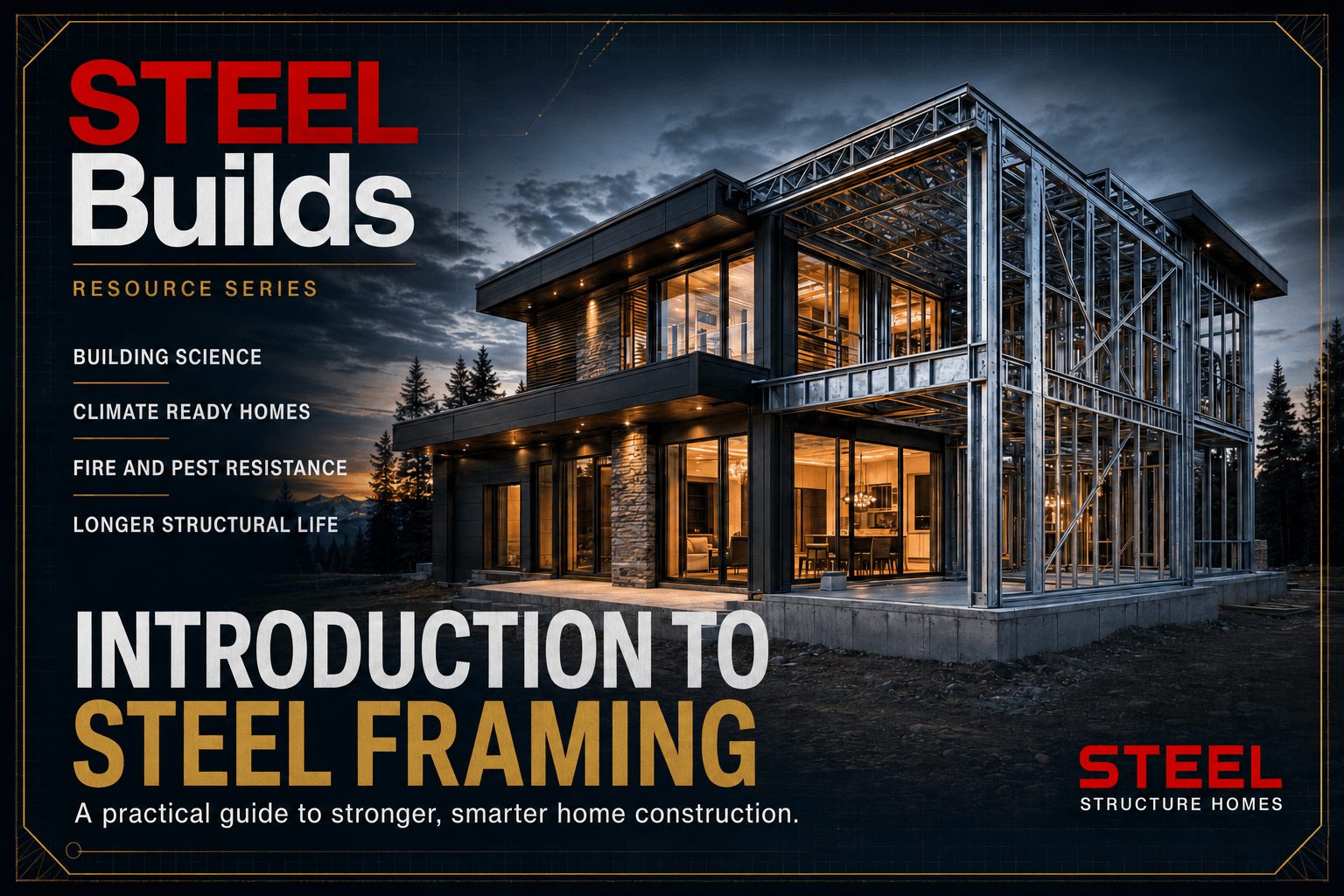 STEEL framing detail used for an introduction to STEEL framing article