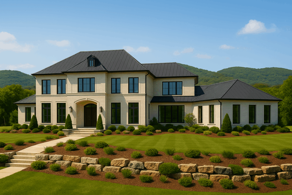 Elegant steel-framed custom home designed by Steel Structure Homes in Ontario, built by expert steel home builders in Ontario.
