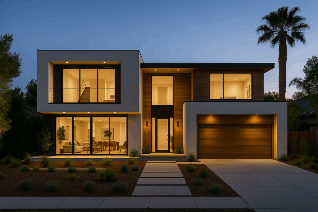 Modern two-storey steel home in Alberta – Steel Home Builders in Alberta