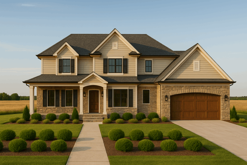 Traditional steel-framed home in Alberta – Steel Home Builders in Alberta